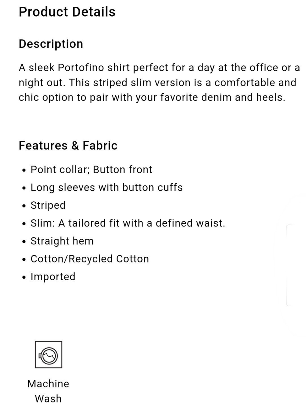 Slim Striped Portofino Shirt - Picture 2 of 2